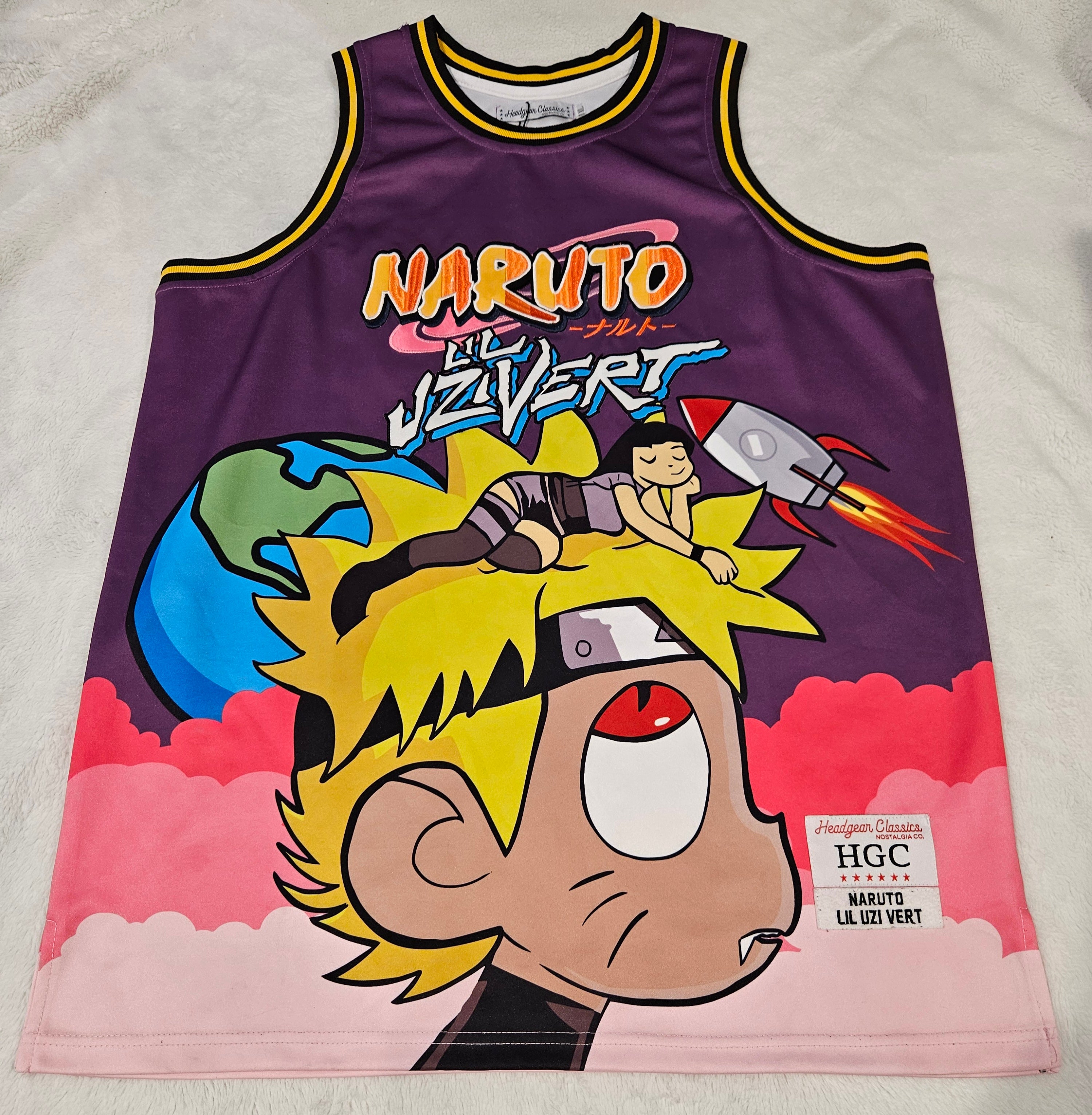 'NWOT' Headgear Classics 'Naruto x Lil Uzi Vert' Basketball Jersey-Men's Size XL