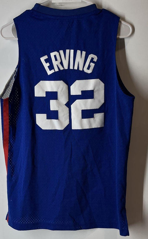 'NWOT' Adidas NBA🏀1975-76 NY Nets 'Julius Erving' Throwback HWC Jersey-Y Sz L